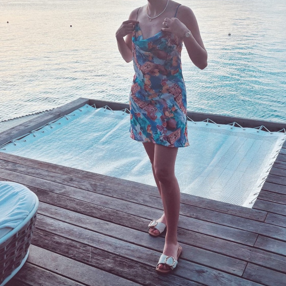 Runaway the label Blue and Pink Dress